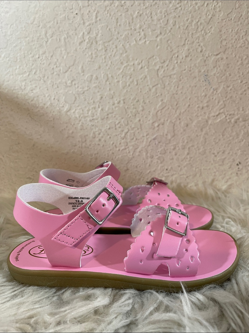 FOOTMATES ECO-ARIEL - ES011-661 - BUBBLEGUM MICRO WATERPROOF SIZE 12 NEW - Picture 5 of 10